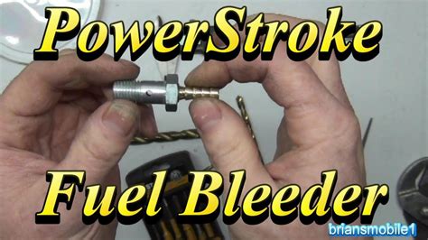 6.0 powerstroke fuel pump bleed screw|ford powerstroke bleeding gas.